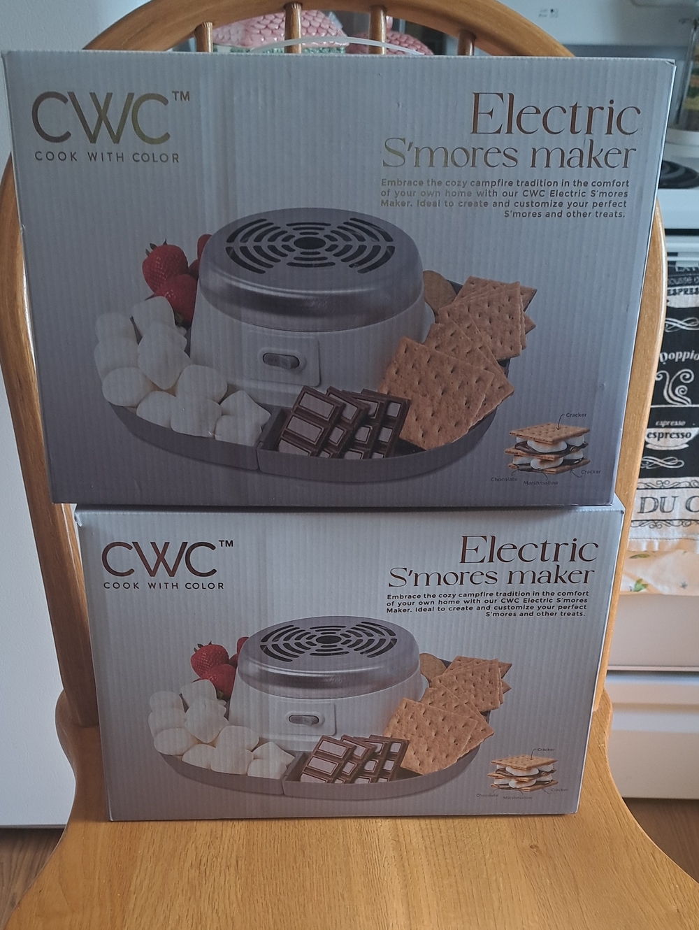 CWC Electric S'mores Maker - Gray and Silver
